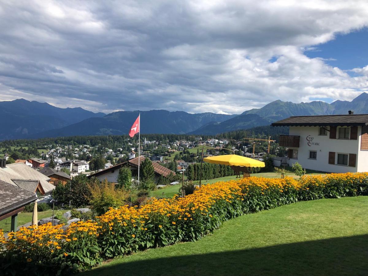 Casa Admisa, Spektakulaere Aussicht, Ski In And Out, Hochwertige Einrichtung, Valserstein Und Eiche Flims Kültér fotó