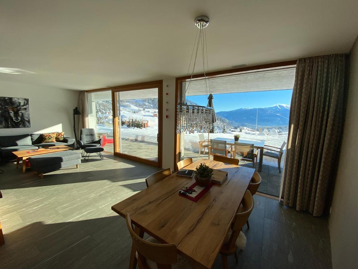 Casa Admisa, Spektakulaere Aussicht, Ski In And Out, Hochwertige Einrichtung, Valserstein Und Eiche Flims Kültér fotó