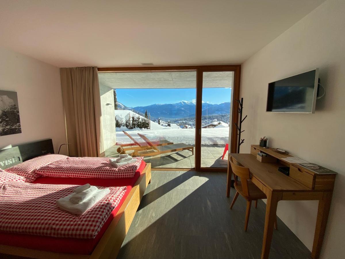 Casa Admisa, Spektakulaere Aussicht, Ski In And Out, Hochwertige Einrichtung, Valserstein Und Eiche Flims Kültér fotó