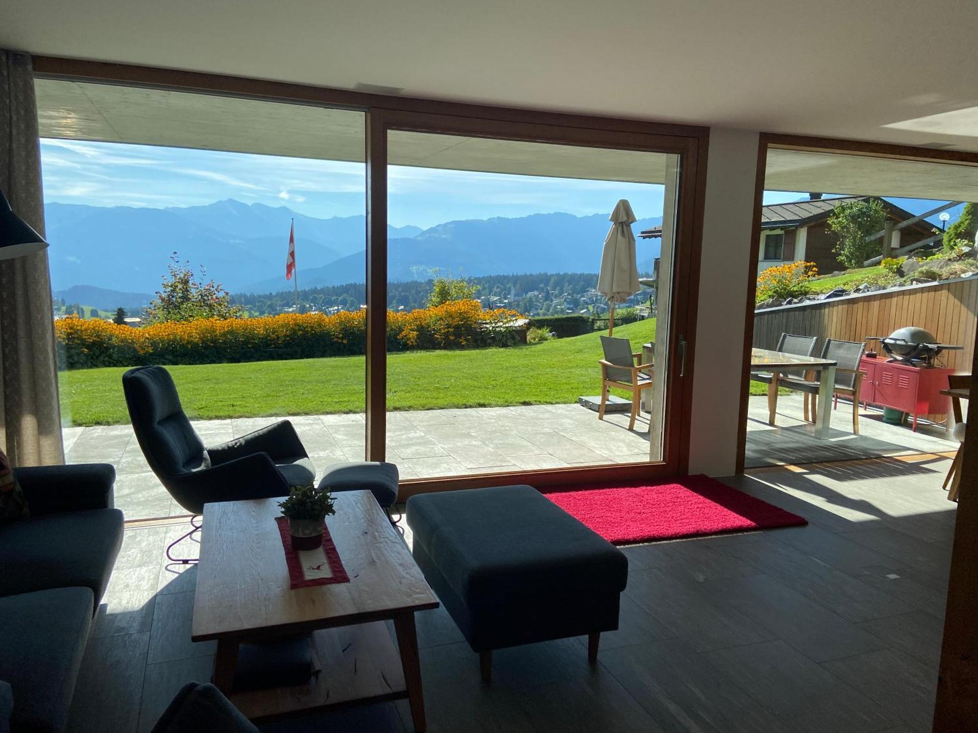 Casa Admisa, Spektakulaere Aussicht, Ski In And Out, Hochwertige Einrichtung, Valserstein Und Eiche Flims Kültér fotó