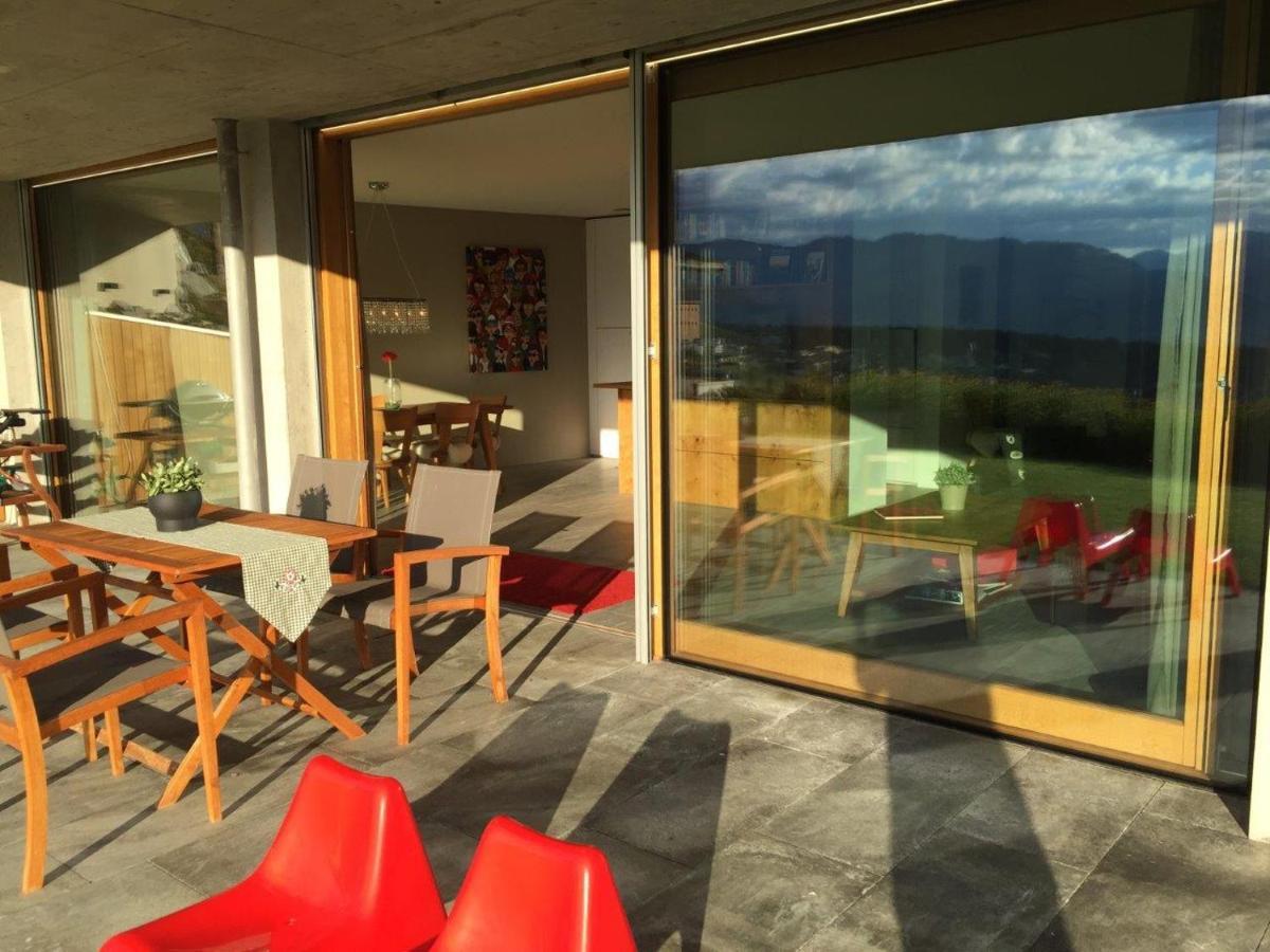 Casa Admisa, Spektakulaere Aussicht, Ski In And Out, Hochwertige Einrichtung, Valserstein Und Eiche Flims Kültér fotó