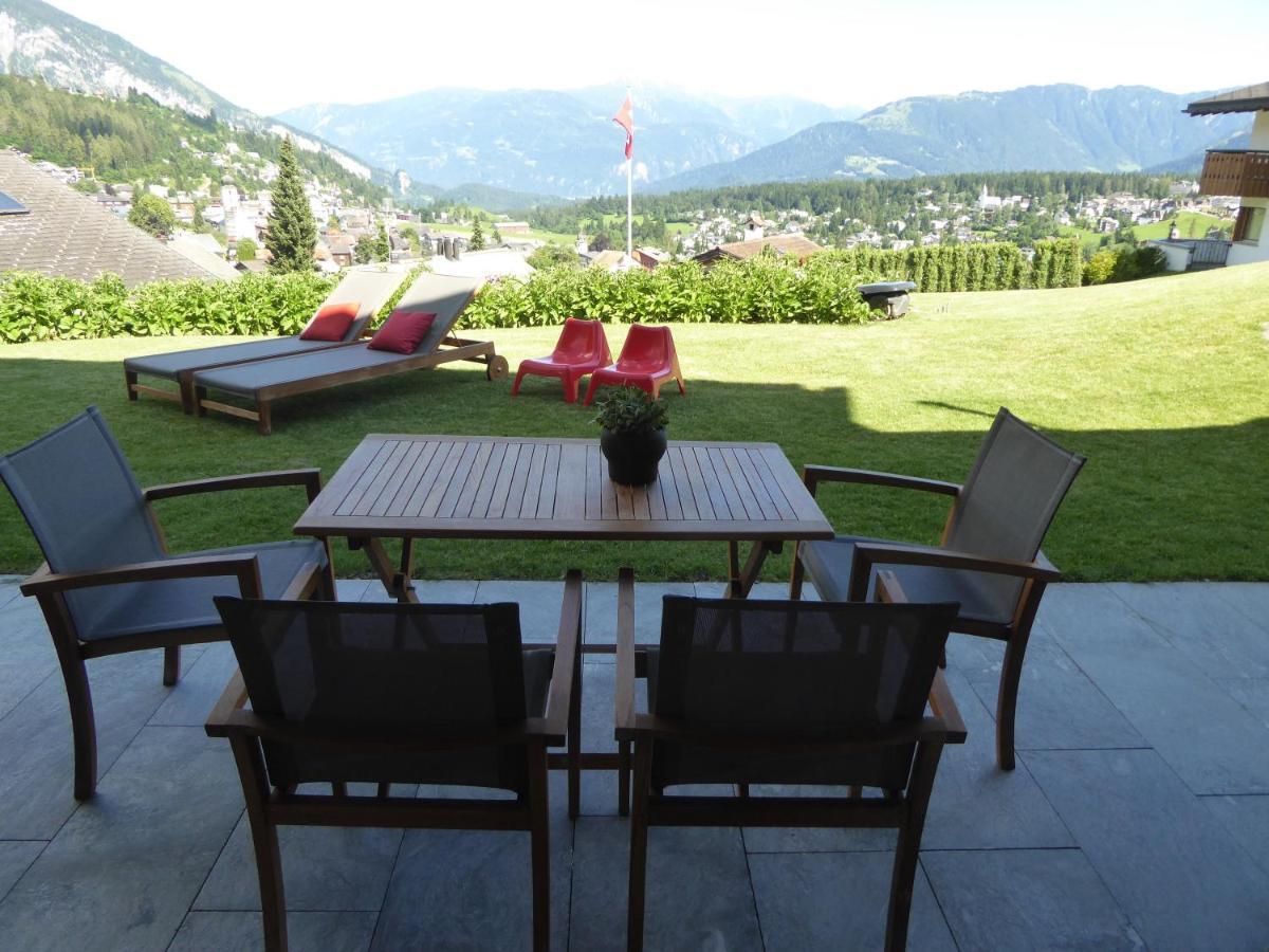 Casa Admisa, Spektakulaere Aussicht, Ski In And Out, Hochwertige Einrichtung, Valserstein Und Eiche Flims Kültér fotó