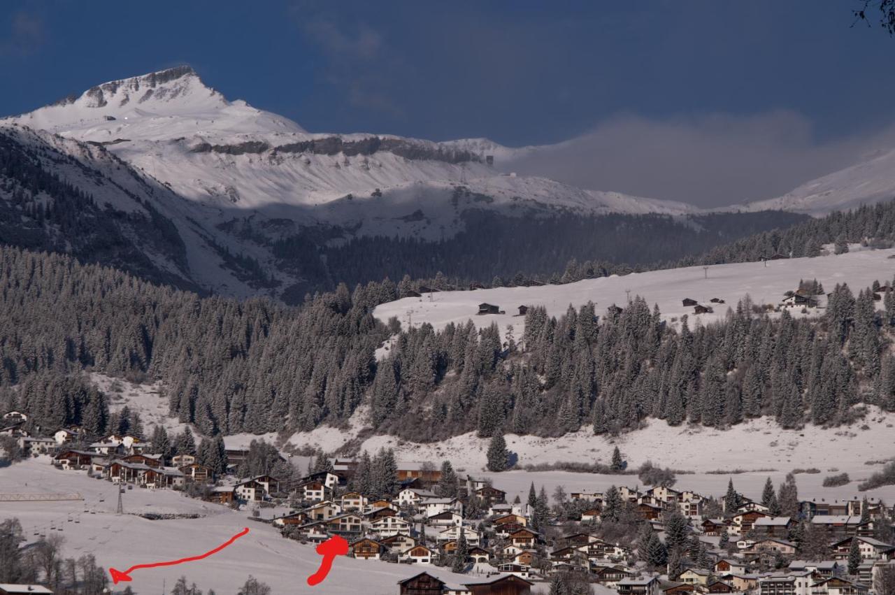 Casa Admisa, Spektakulaere Aussicht, Ski In And Out, Hochwertige Einrichtung, Valserstein Und Eiche Flims Kültér fotó